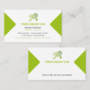 Professional Coach   Tennis Master Sport Business Card