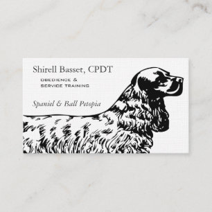 Professional Cocker Spaniel Dog Business Card