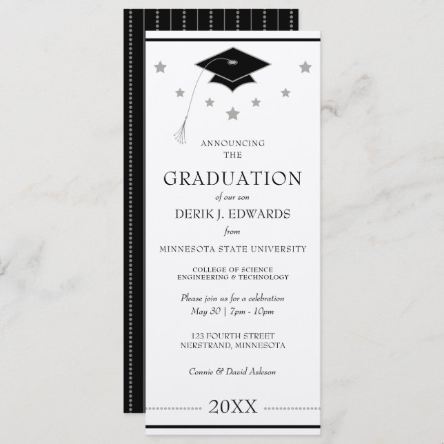 Professional College Graduation Announcement (Front/Back)