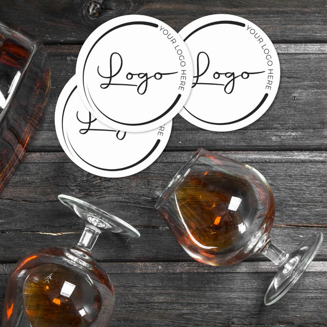 Professional Company Business Logo Promotional Round Paper Coaster (Creator Uploaded)