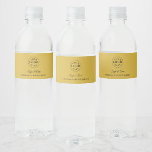 Professional Company Details Custom Water Bottle Label