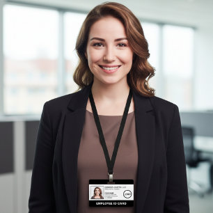 Professional Company Logo Employee Photo ID Badge