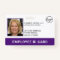 Professional Company Logo Employee Purple Photo ID