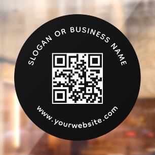 Professional Company QR Code Slogan Business Name