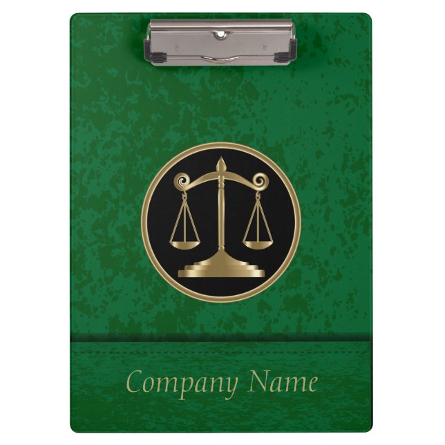 Professional Company Style | Lawyers | DIY Text Clipboard (Front)