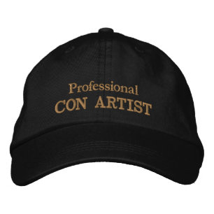 Professional CON ARTIST embroidered trucker hat