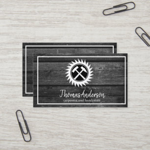 Professional Construction and Carpenter Wood Plane Business Card