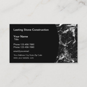 Professional Construction Business Card