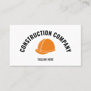 Professional Construction Contractor Builder Metal Business Card