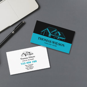 Professional Construction Handyman Carpenter Tools Business Card