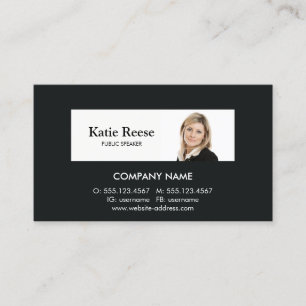Professional Consultant Add Photo Business Card