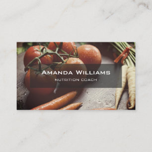 Professional Consultant Dietitian Nutrition Coach Business Card