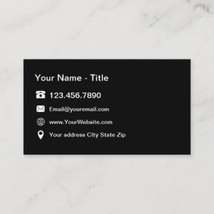 Professional Contact Business Card