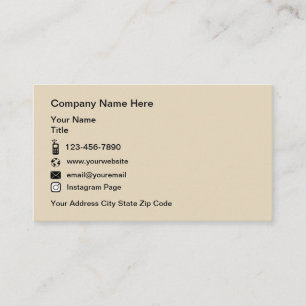 Professional Contact Layout Business Card
