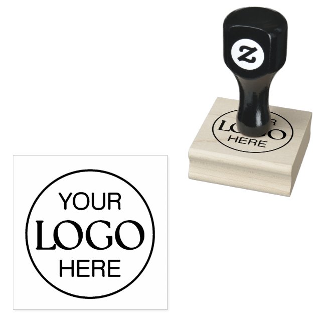 Professional Corporate Business Logo Minimalist Rubber Stamp (Stamped)