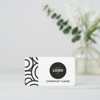 Professional Corporate Logo & QR Code Business Car Card