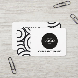 Professional Corporate Logo & QR Code Business Car Card
