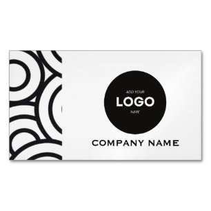 Professional Corporate Logo & QR Code Magnetic Business Card