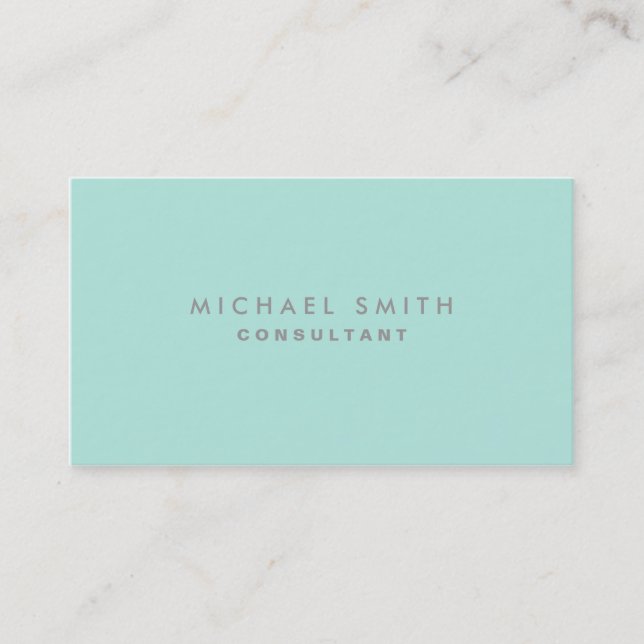 Professional Cosmetologist Elegant Fashion Plain Business Card (Front)