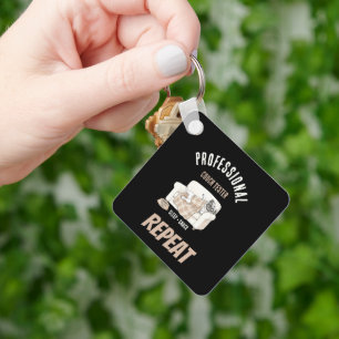 Professional Couch Tester – Cozy Paws Collection Key Ring