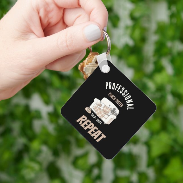 Professional Couch Tester – Cozy Paws Collection Key Ring (Hand)
