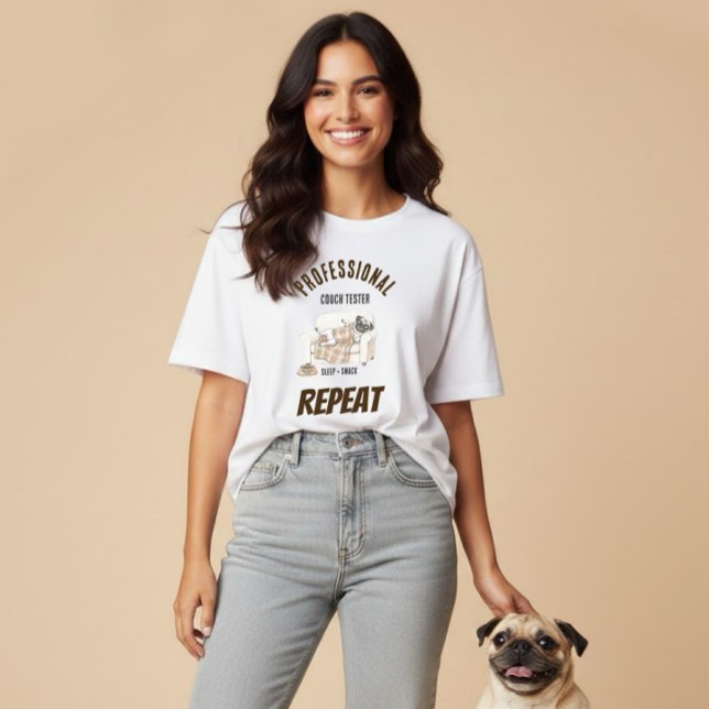 Professional Couch Tester – Cozy Paws Collection T-Shirt (Creator Uploaded)