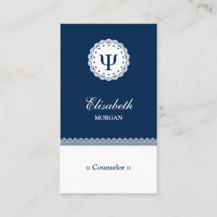 Professional Counsellor - Psychology Psi Symbol Business Card