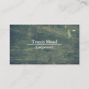 Professional Create Your Own Wooden Carpenter  Business Card
