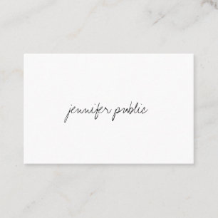 Professional Creative Modern Hand Script Template Business Card