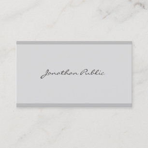Professional Creative Script Minimalist Elegant Business Card
