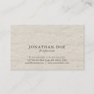 Professional Creative Vintage Historical Used Look Business Card
