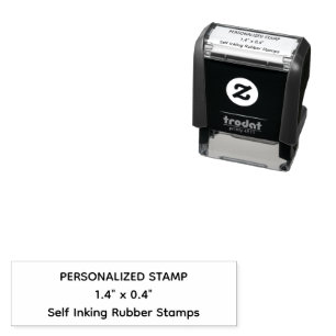 Professional Custom 1.4" x 0.4" Self-inking Stamp