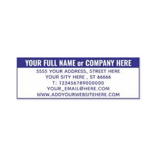 Professional Custom Address Stamp Example