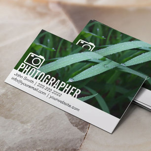 Professional Custom Artwork Photography Business Card