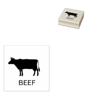 Professional Custom Beef Wedding Meal Choice   Rubber Stamp