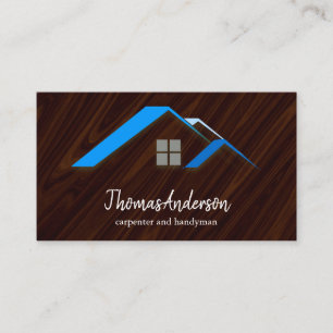 Professional Custom Black Building Construction  Business Card