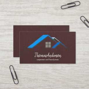 Professional Custom Black Building Construction  Business Card