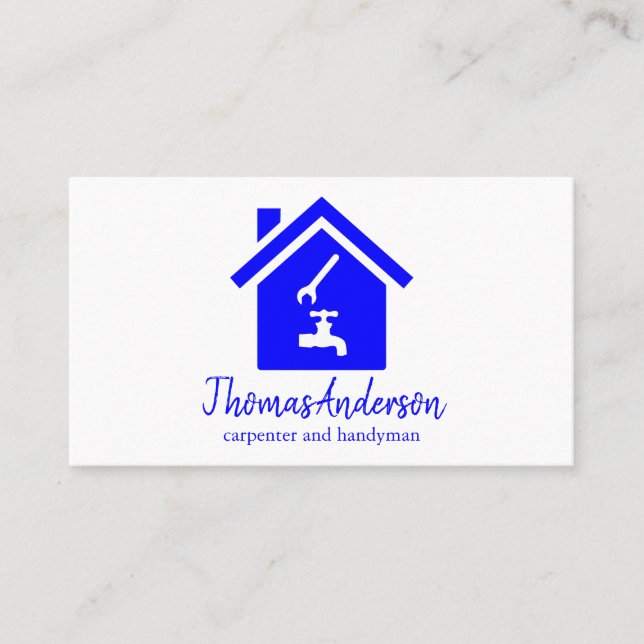 Professional Custom Black Building Construction  Business Card (Front)