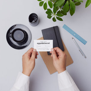 Professional Custom Business Appointment Card