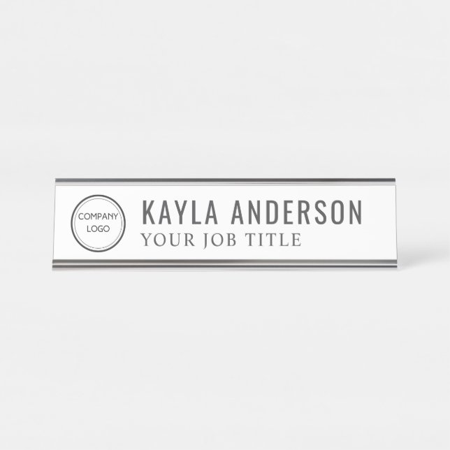 Professional Custom  Business Desk Name Plate (Front)
