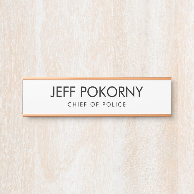 Professional Custom  Business Door Sign (Front)