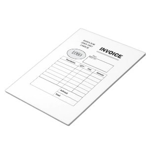 Professional custom business invoice notepad