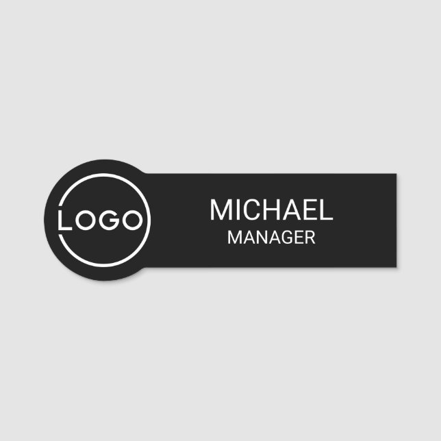 Professional Custom Business Logo Name Tag (Front)