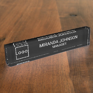 Professional Custom Business Logo Nameplate