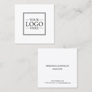 Professional Custom Business Logo Square Business Card