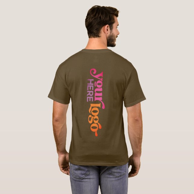 Professional Custom Business Logo T-Shirt (Back Full)