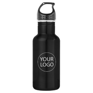 Professional Custom Company Logo Business Black 532 Ml Water Bottle