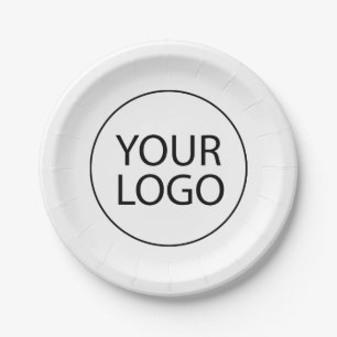 Professional Custom Company Logo Business  Paper Plate