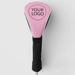 Professional Custom Company Logo Business Pink Golf Head Cover