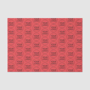 Professional Custom Company Logo Business Red      Tissue Paper